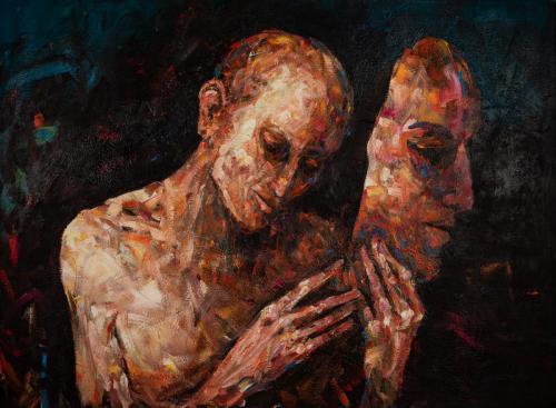 "Theaterpause", 140 x 190 cm, 2020,  IMG 1194