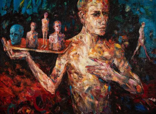 "Wohin mit den Göttern XXVI"190 x 140 cm, 2020,  IMG 1196