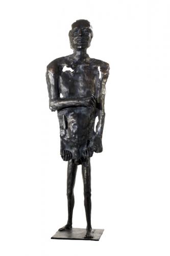 Mit großer Maske II (Abb. 2/2), 120 cm, 2014- IMG 6463