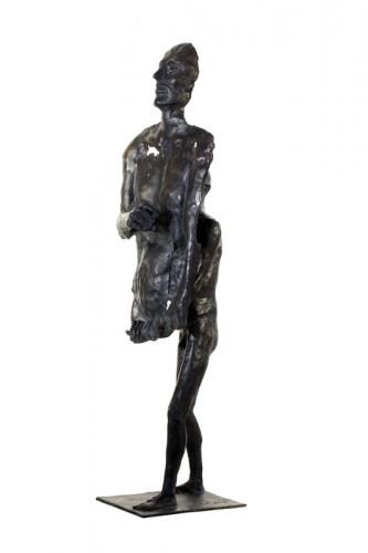 Mit großer Maske II (Abb. 1/2), 120 cm, 2014- IMG 6464