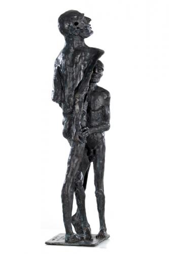 Mit großer Maske II (Abb. 1), 120 cm, 2014 - IMG 9776