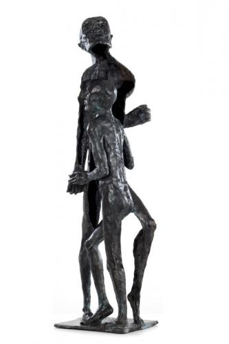 Mit großer Maske II (Abb. 2), 120 cm, 2014 - IMG 9779